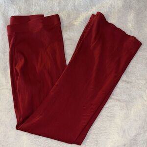 NWT. Victoria’s Secret PINK cotton, ribbed flare leggings loungewear. Sz XL